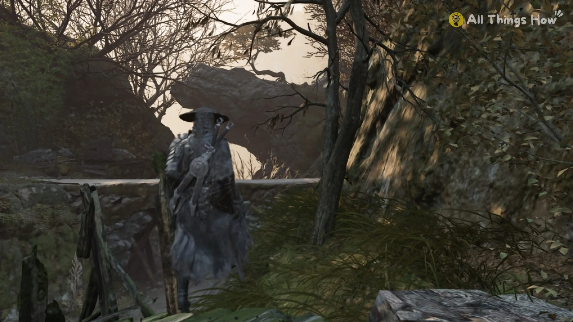 Soul near the rock arch on the way to Zhuo Bi in the Village of Lu, Phantom Blade Zero