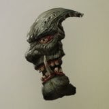 Nuo Mask Fragment: Wrath