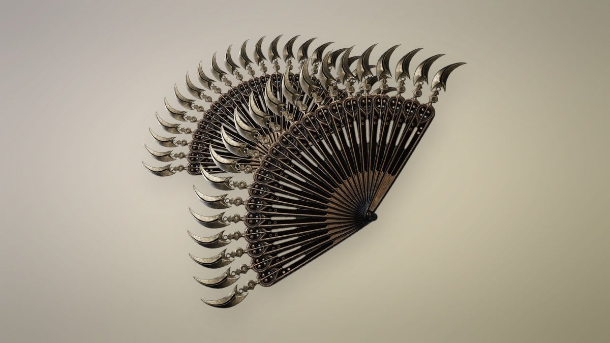 The Lady's Fan weapon artwork, Phantom Blade Zero