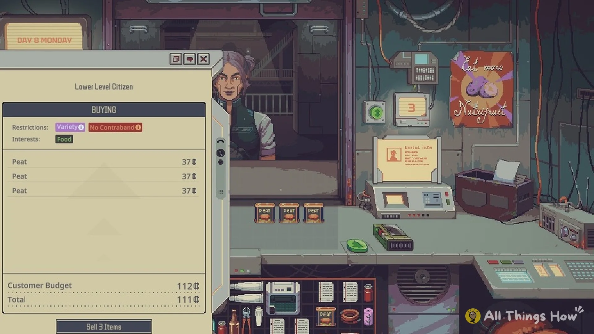 Lower Level Citizen buying Peat at 37 each