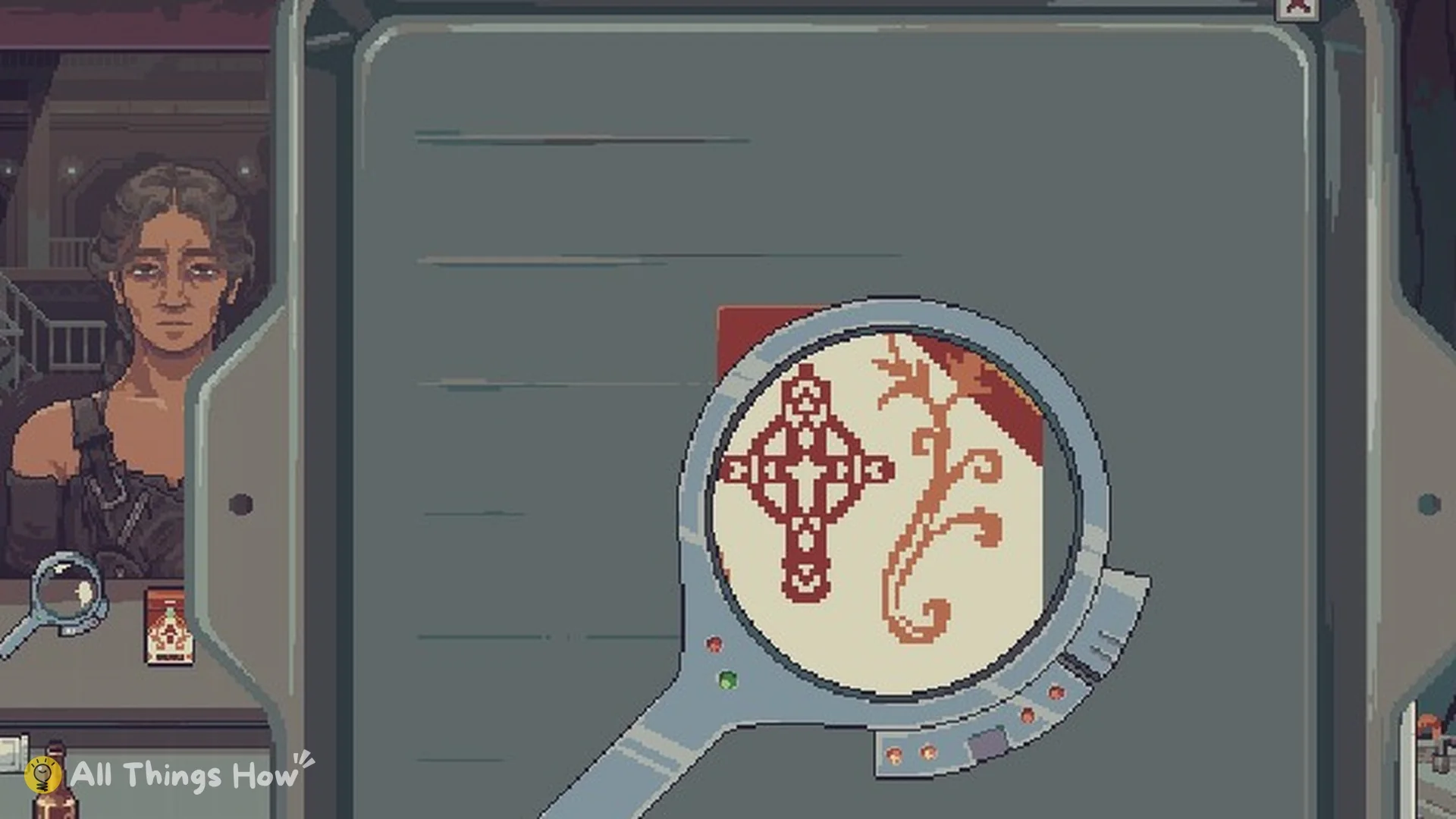 Hemingway pack logo under the Magnifying Glass lens
