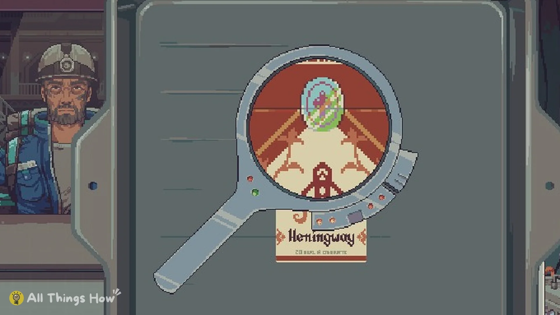 Magnifying Glass lens over a Hemingway pack in the Inspection Tray