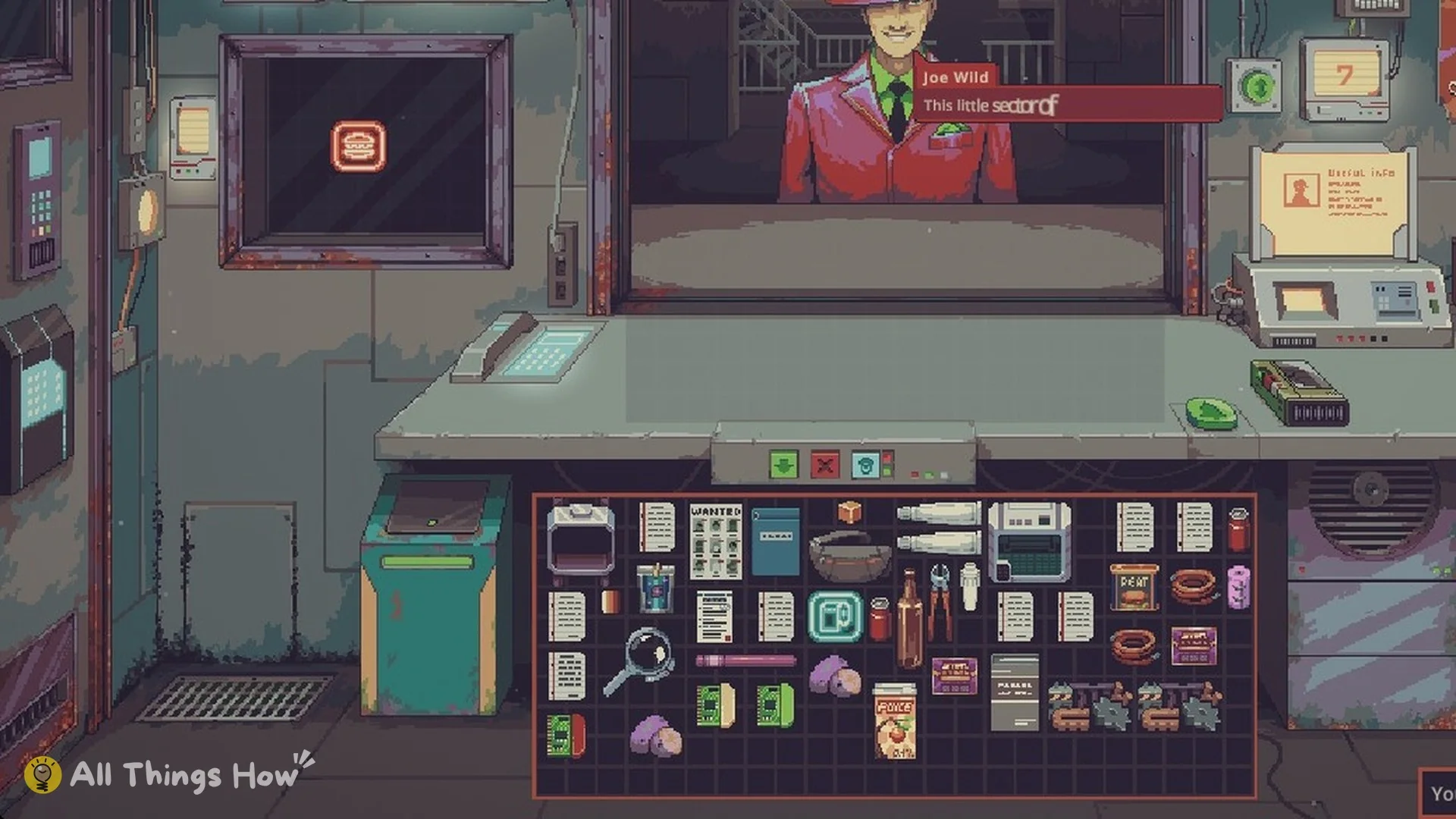 The bigger Display Case on the shop wall after Showcase Expansion I