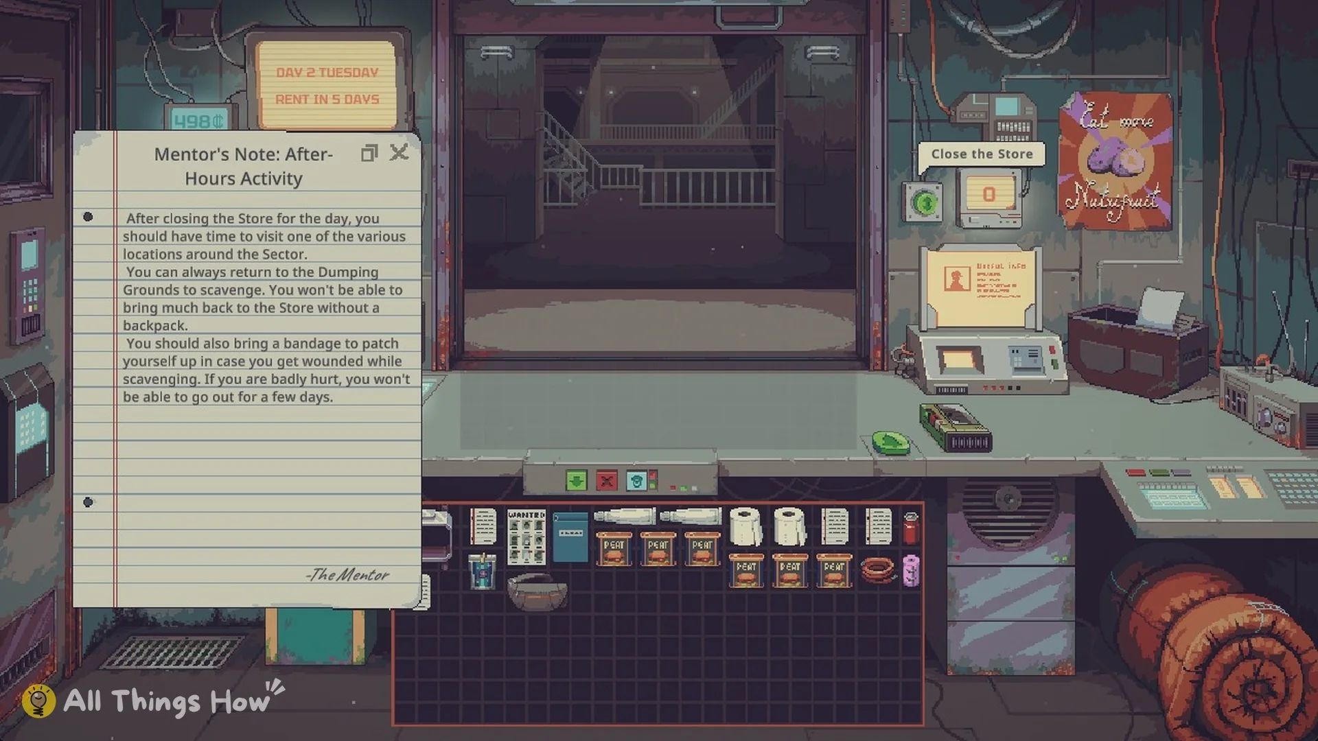 Mentor's Note: After-Hours Activity open on the shop counter