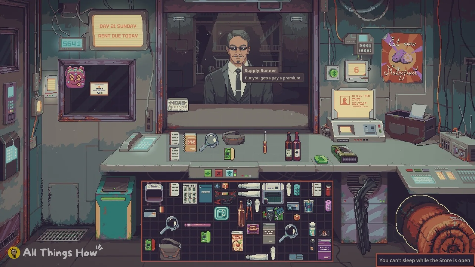 Supply Runner at the window: But you gotta pay a premium.