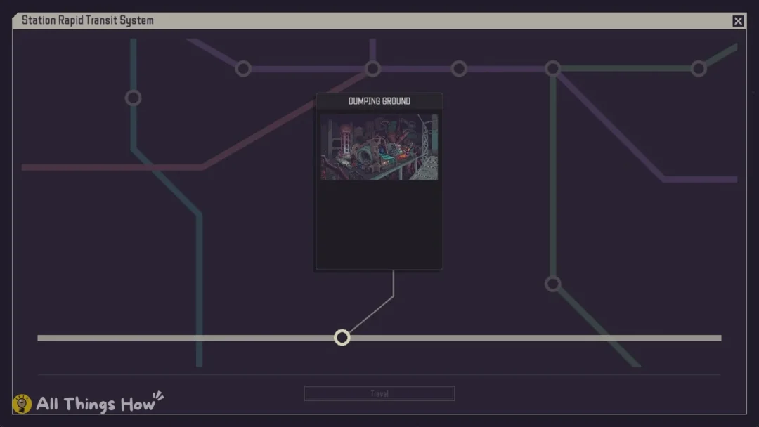 The Station Rapid Transit System map in Probably Stolen