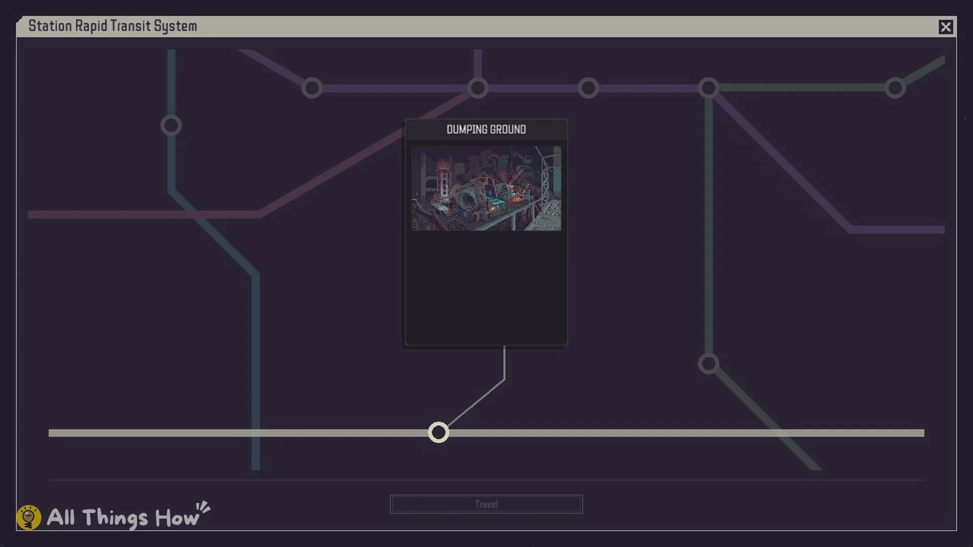 The Station Rapid Transit System map in Probably Stolen