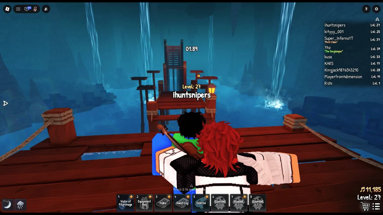 The countdown plays on the start dock.