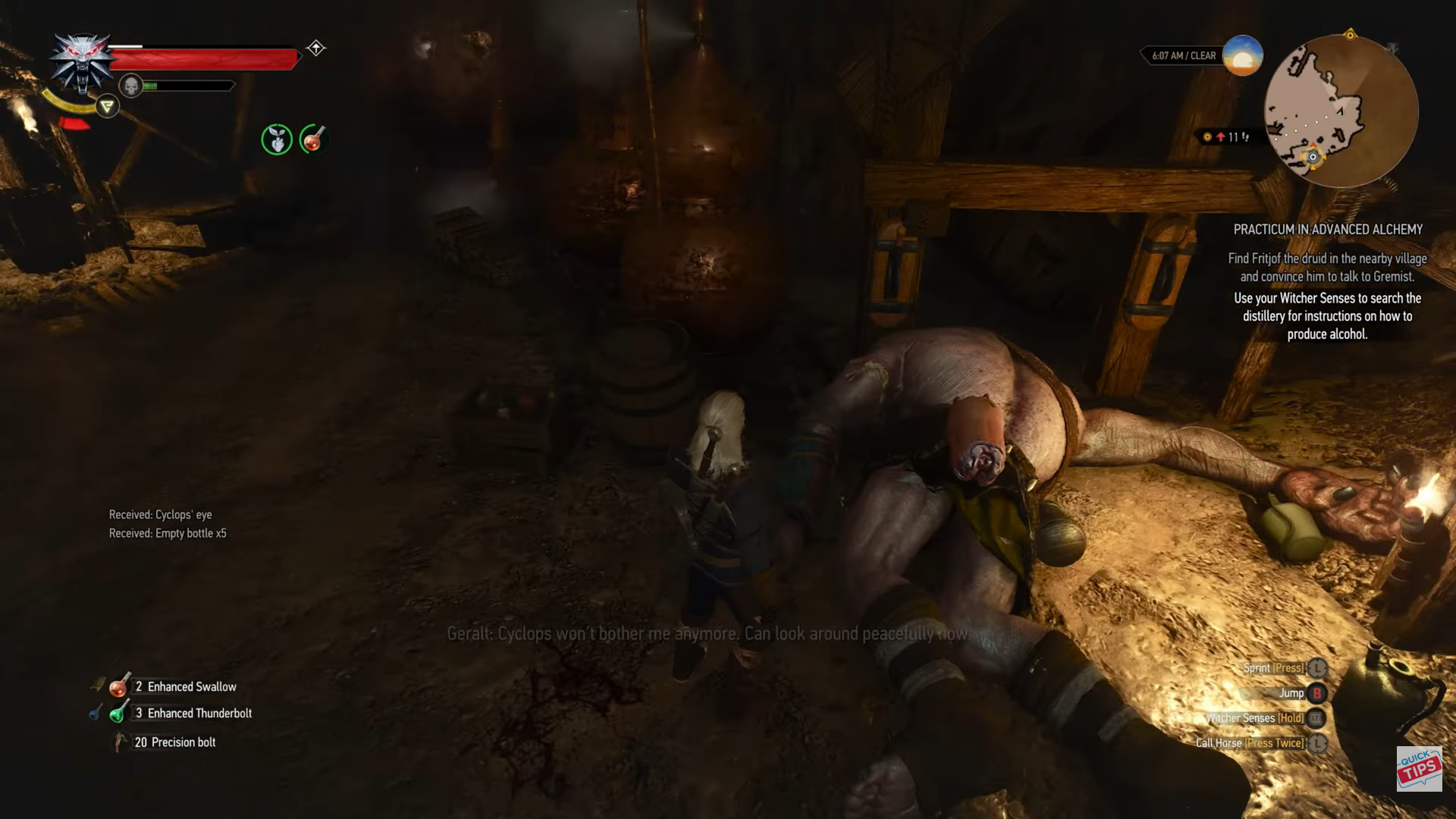 The Witcher 3: Practicum in Advanced Alchemy Walkthrough and Rewards