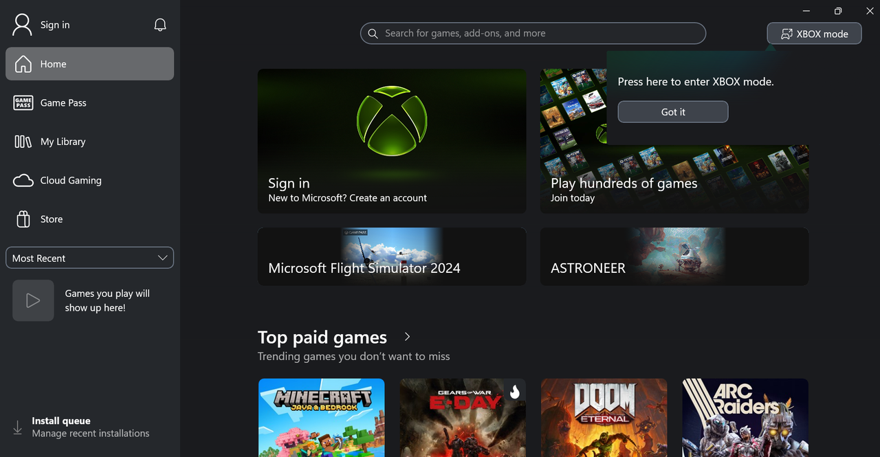 Xbox PC App Redesign: Console-Style Interface and Faster Library Loading