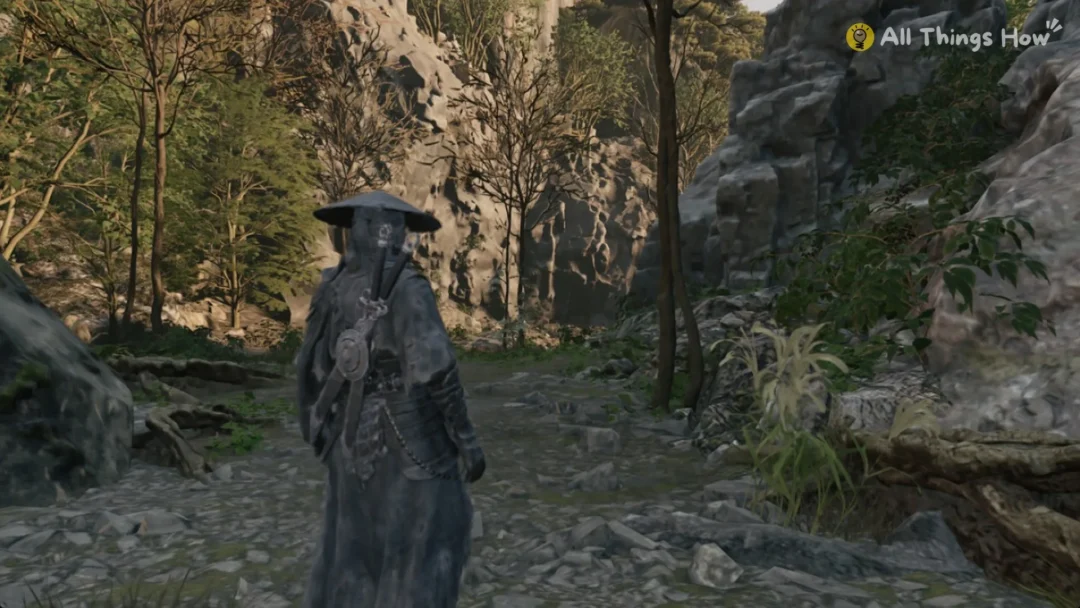 Soul on a rocky forest trail in Phantom Blade Zero