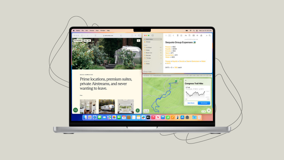 How to use automatic window tiling in macOS Sequoia