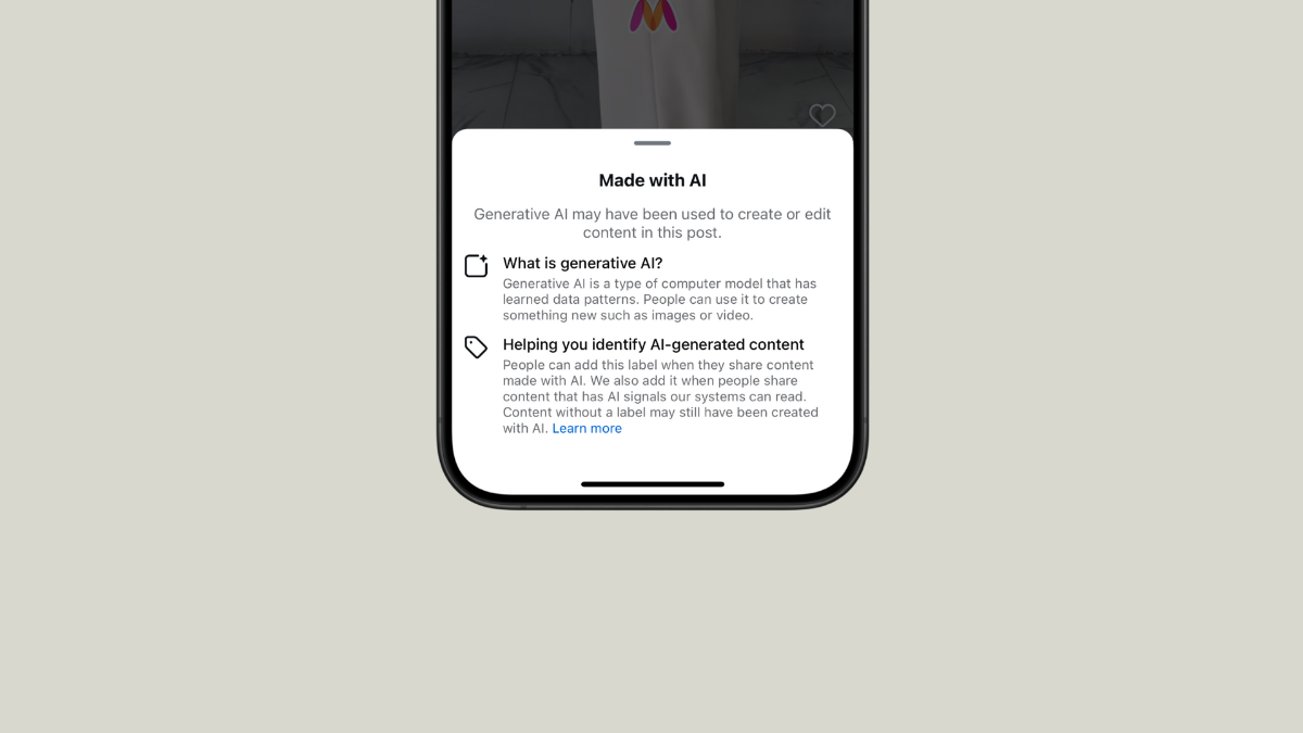 How to remove the ‘Made with AI’/ ‘AI Info’ tag on Instagram