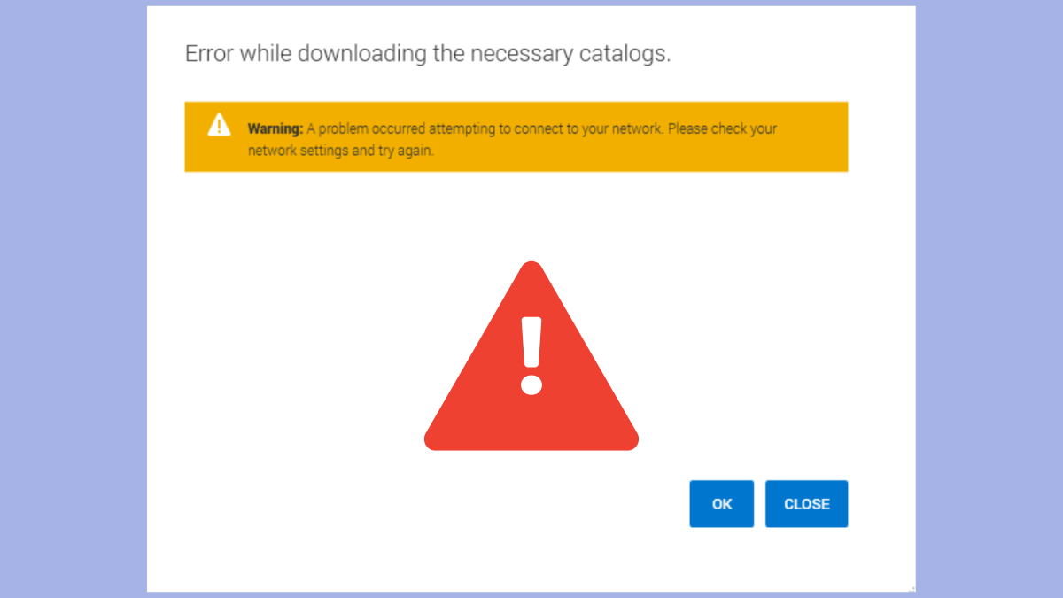 How to Fix Dell Command Update Error While Downloading the Necessary Catalogs