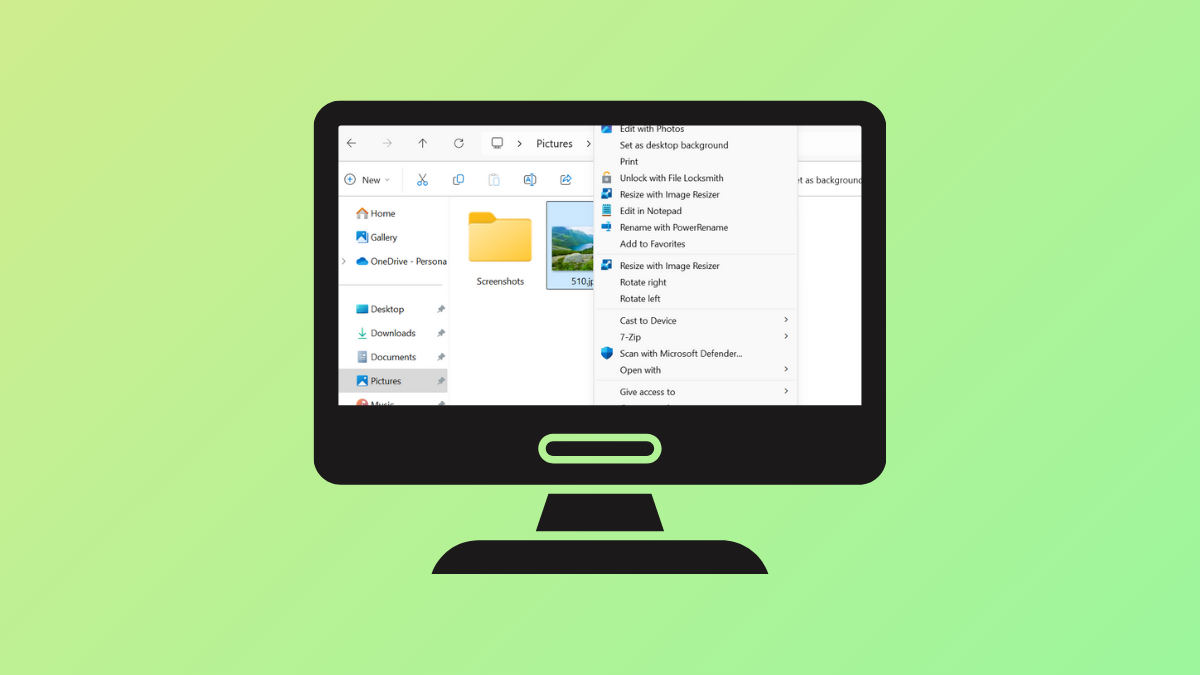 Remove Rotate Options for Images in Windows 11 Context Menu