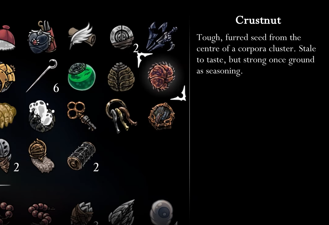 Silksong Crustnut location — Great Taste of Pharloom guide