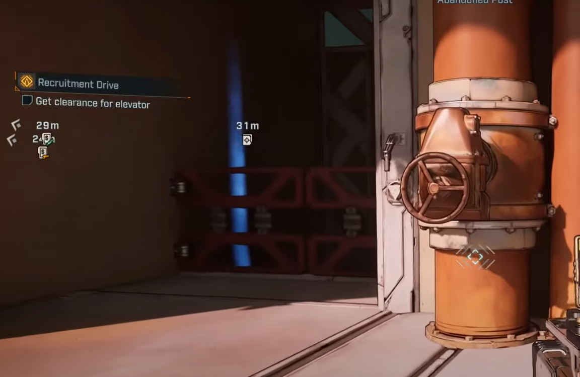 Borderlands 4 — Get elevator clearance in Recruitment Drive