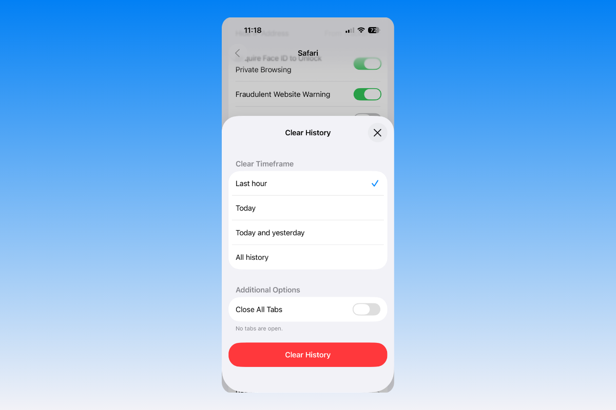 How to Clear Safari history on iOS 26 (iPhone) — methods and fixes