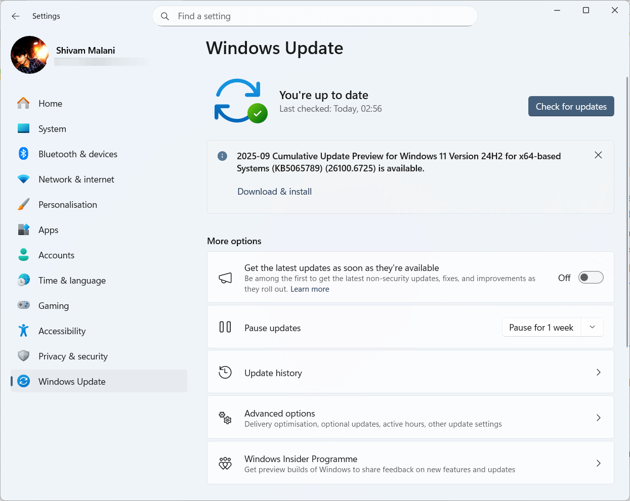 Windows 11 KB5065789 (24H2/25H2) — AI actions, gaming and Hello fixes