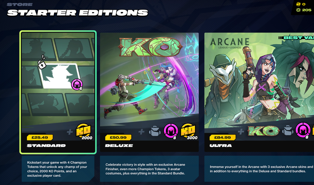 2XKO Starter Editions — what’s in each bundle and how unlocks work