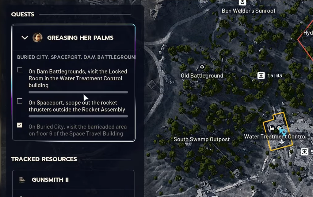 ARC Raiders ‘Greasing Her Palms’ Spaceport objective — make the thruster scan register