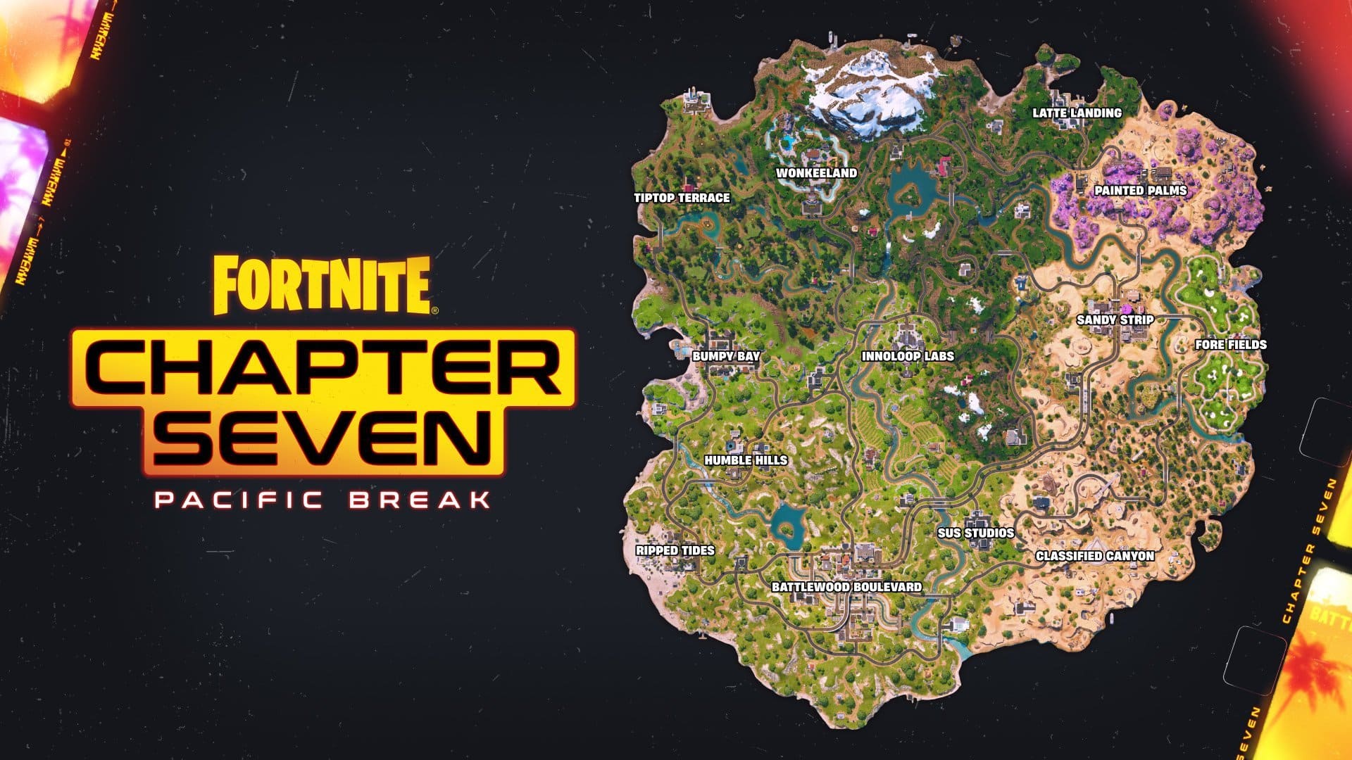 Fortnite’s Chapter 7 Golden Coast map, explained