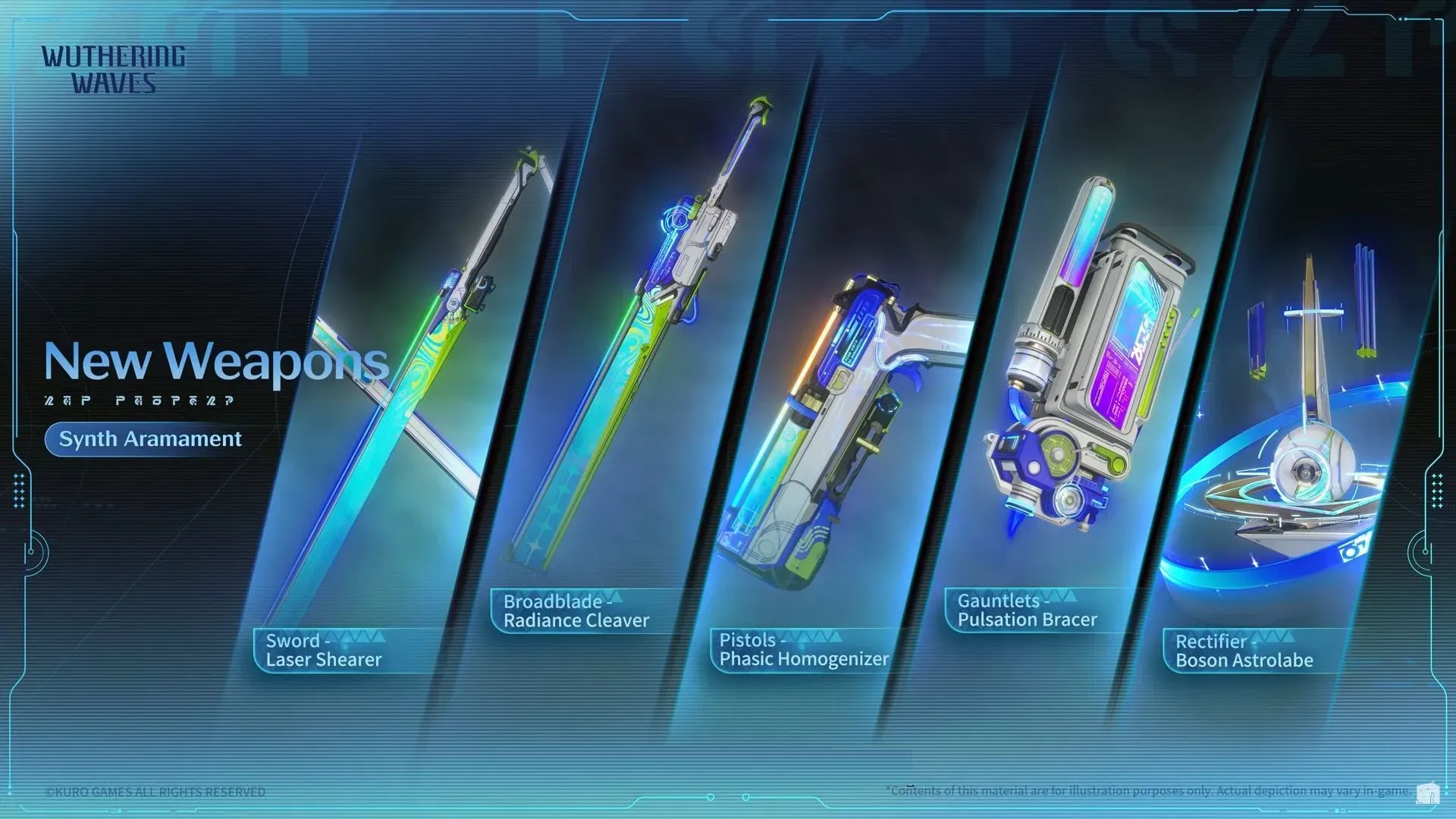 Wuthering Waves 3.0 standard 5‑star weapons and what they do