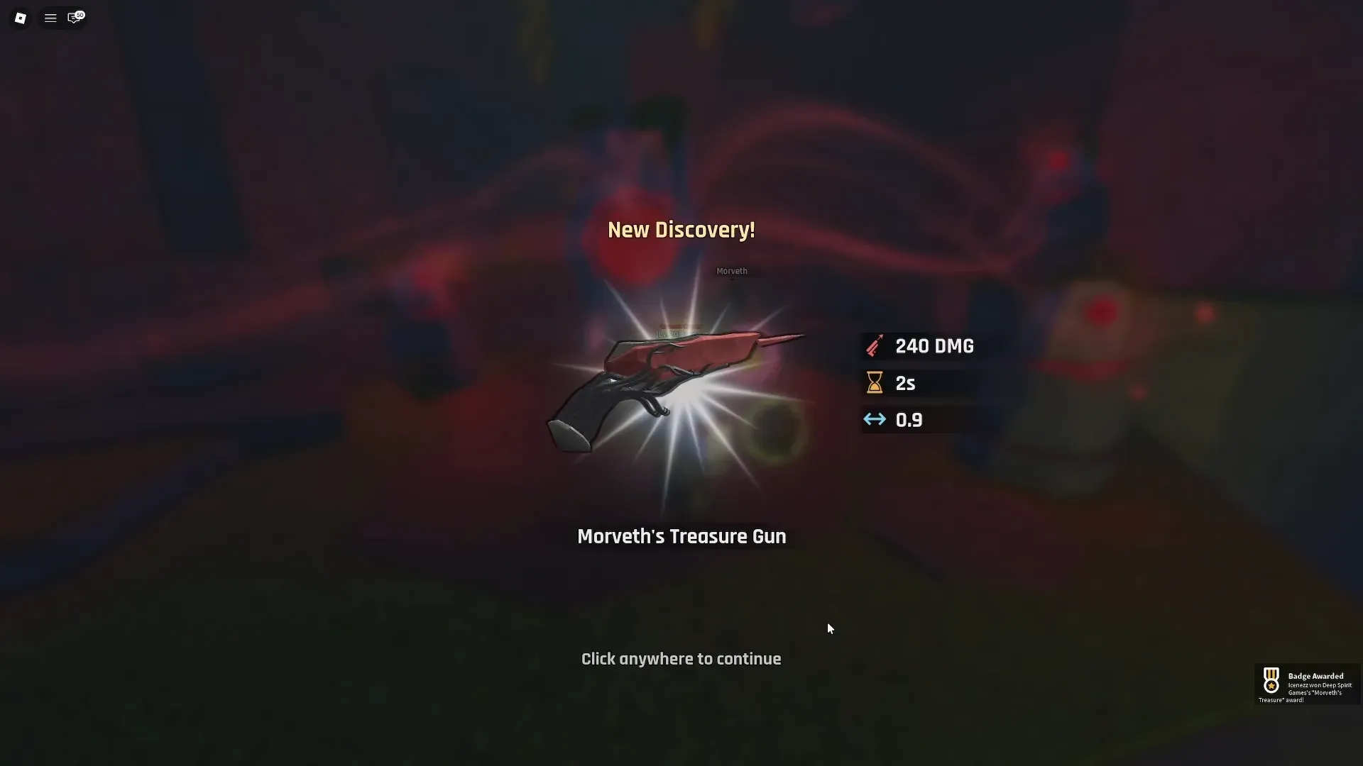 How to Unlock Morveth’s Treasure Gun and Badge in Roblox Abyss