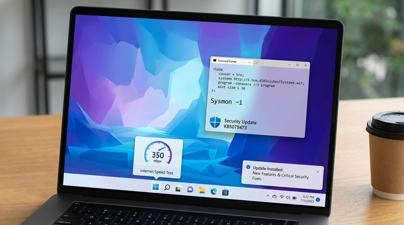 Windows 11 KB5079473: New features, zero-day fixes, and native Sysmon