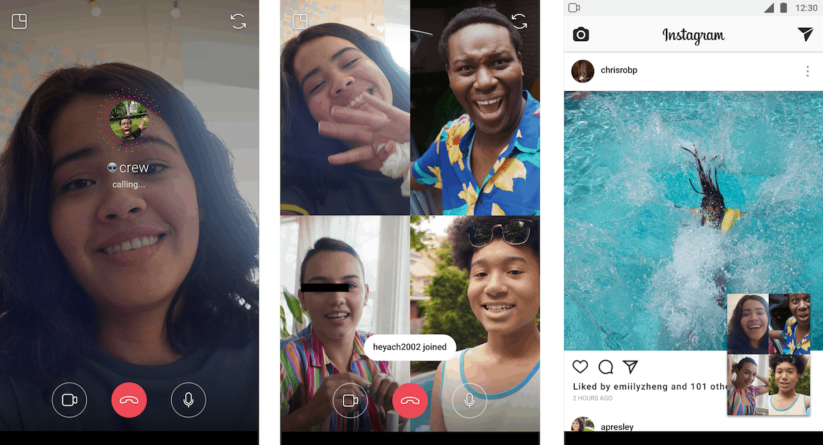 How to call someone on Instagram