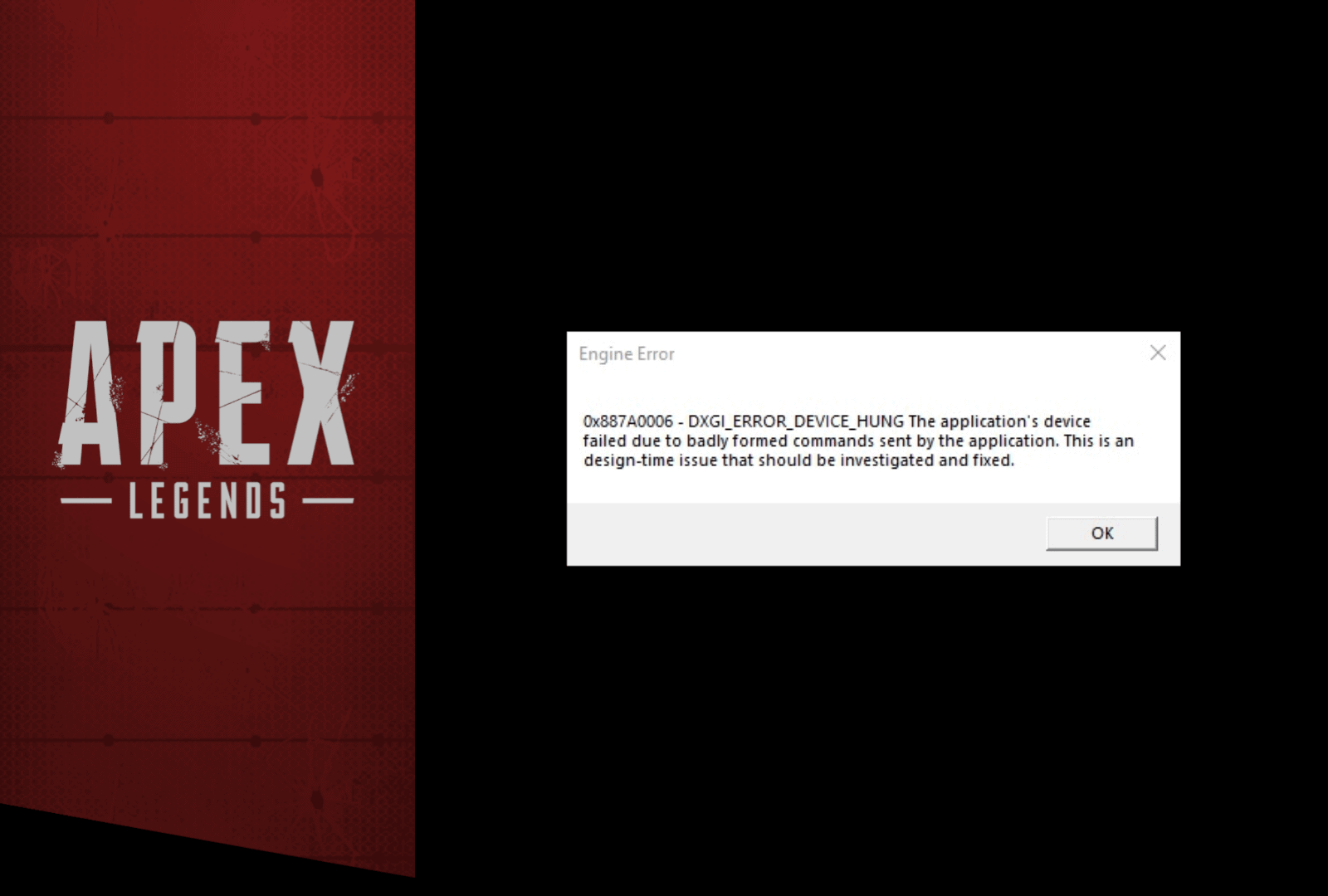 FIX: Apex Legends “DXGI_ERROR_DEVICE_HUNG” Engine Error on Nvidia GPUs