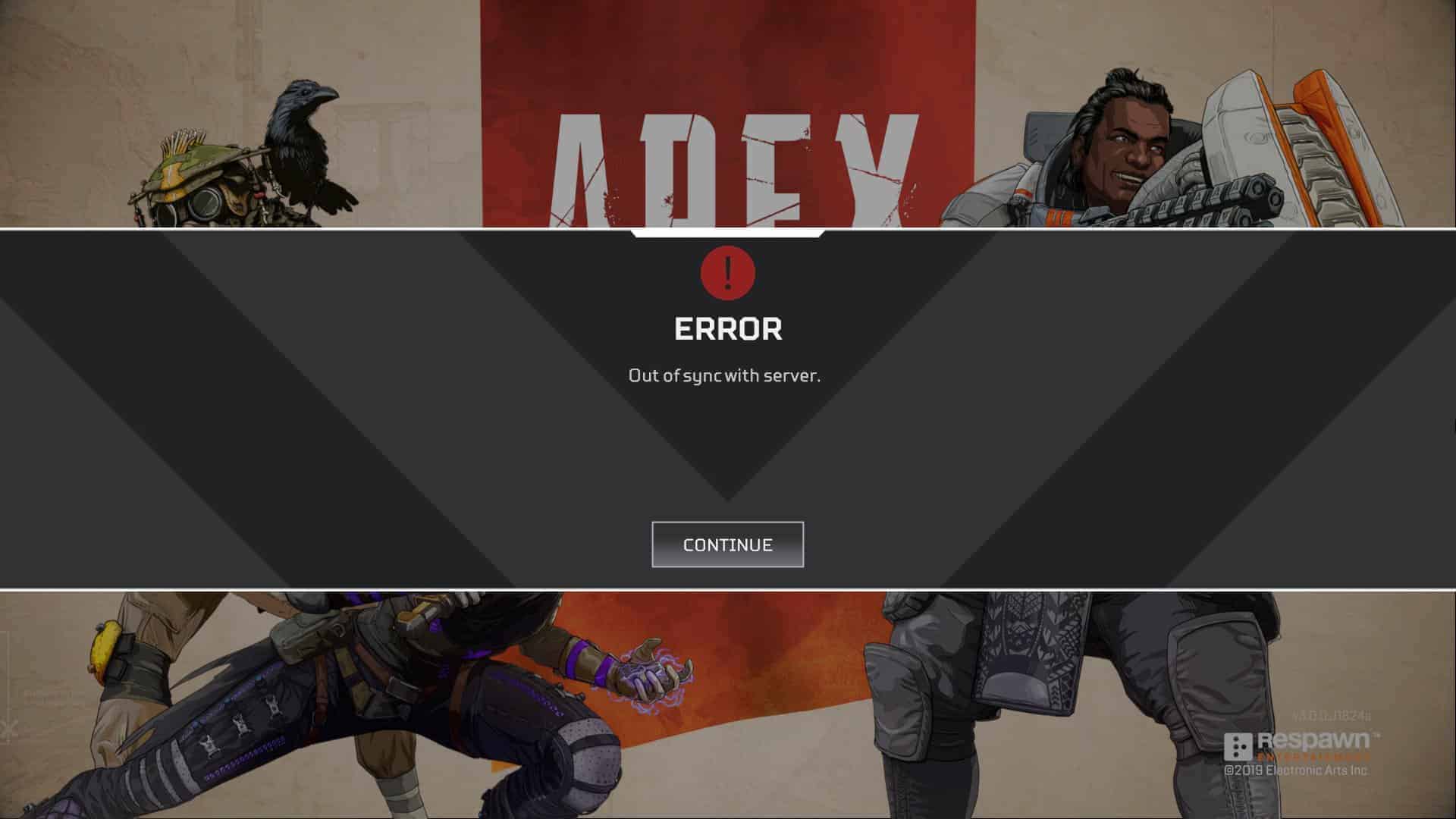 FIX: Apex Legends “Out of sync with server” error
