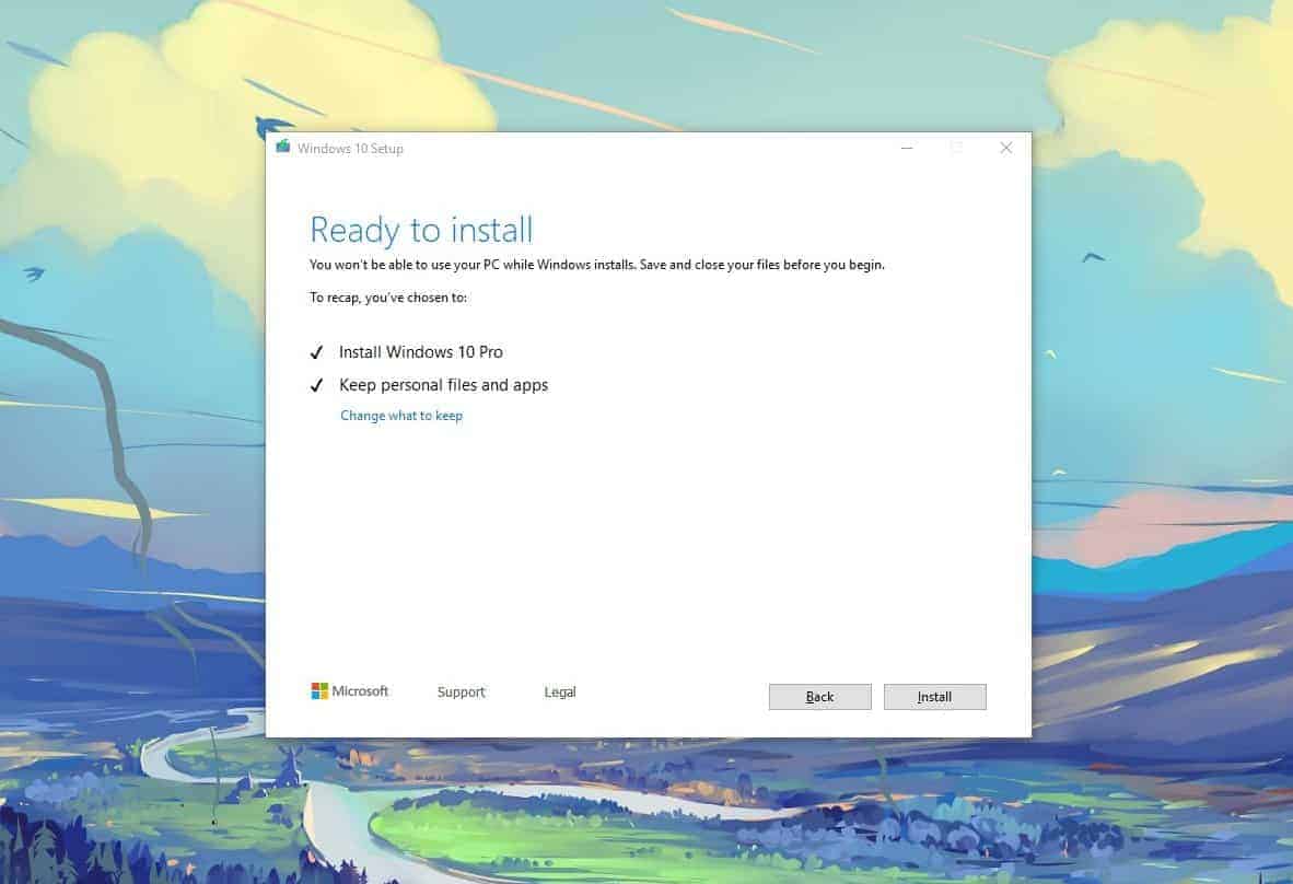 How to Download and Install Windows 10 version 1903 from ISO file