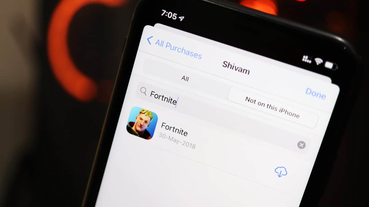 How to Install (reinstall) Fortnite on iPhone and iPad from your Purchase History on App Store